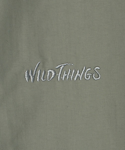 「WILD THINGS」 半袖シャツ MEDIUM オリーブ メンズの画像