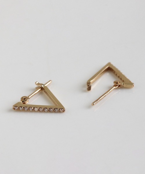 cui-cui（キュイキュイ） ピアス ダイヤモンド スナップ フープ ピアス