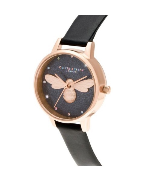 「OLIVIA BURTON」 アナログ腕時計 - ブラック レディース_画像3