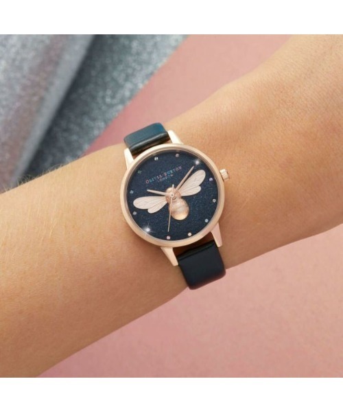 「OLIVIA BURTON」 アナログ腕時計 - ブラック レディース_画像4