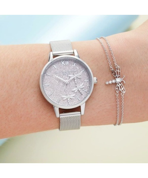 「OLIVIA BURTON」 アナログ腕時計 - ブラック レディース_画像9