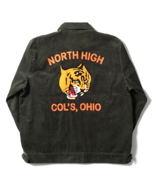 「HOUSTON」 コーデュロイジャケット MEDIUM オリーブドラブ メンズ_画像2