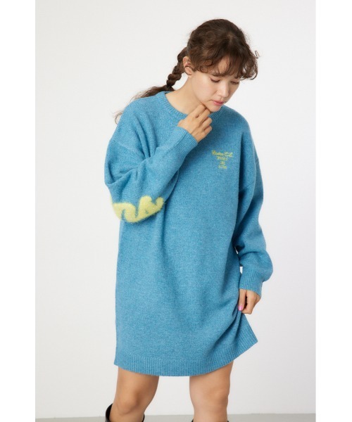 「RODEO CROWNS WIDE BOWL」 ニットワンピース FREE ブラック レディース_画像8