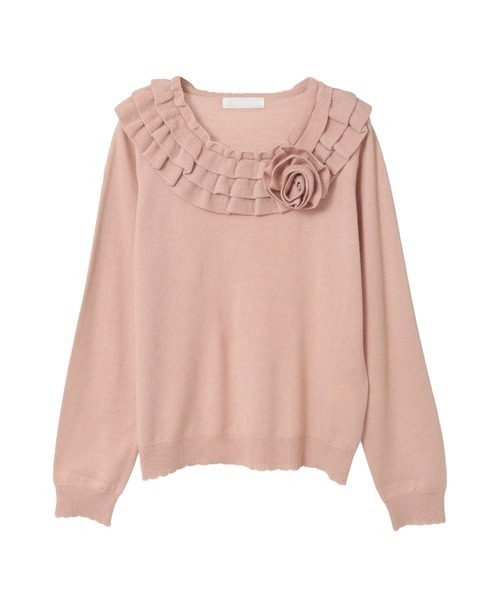 PINK HOUSE（ピンクハウス） ニット セーター フラワーモチーフ