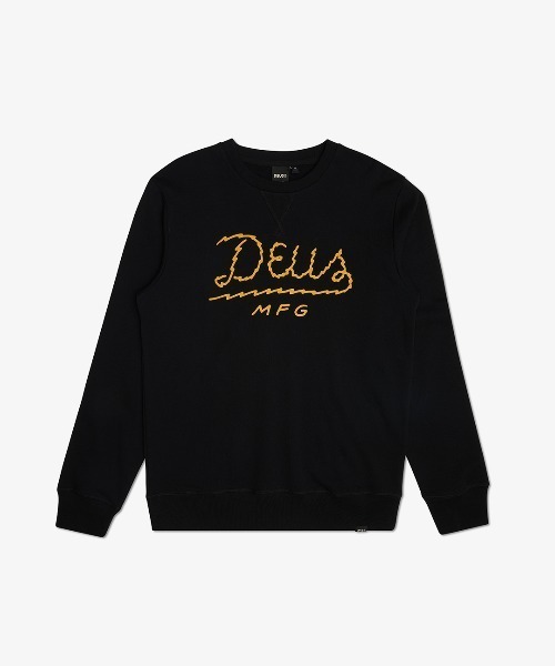 「DEUS EX MACHINA」 スウェットカットソー L ブラック メンズ_画像4