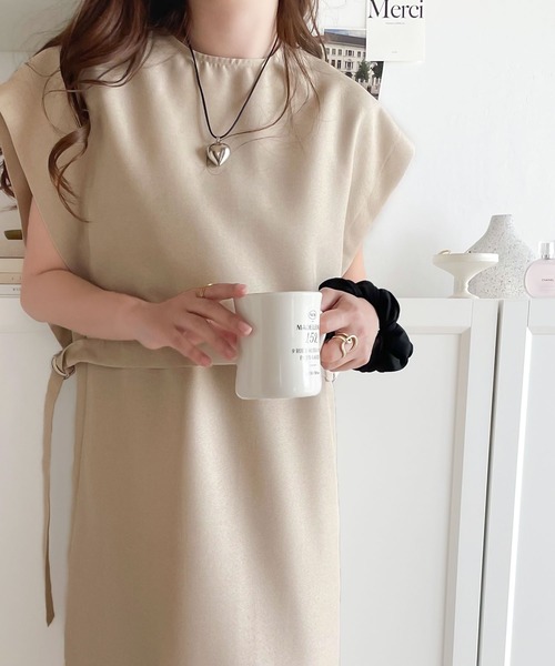 「classicalelf」 コンビワンピース MEDIUM ライトベージュ レディース_画像5