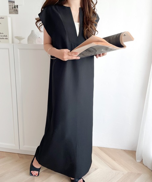 「classicalelf」 コンビワンピース MEDIUM ライトベージュ レディース_画像7