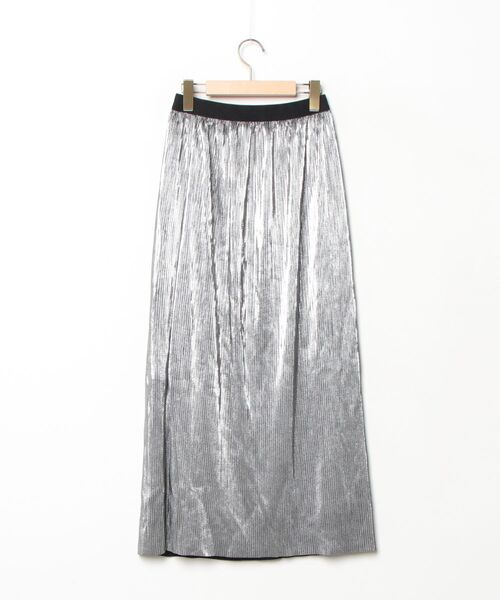 「LEPSIM」 フレアスカート FREE シルバー レディース_画像2