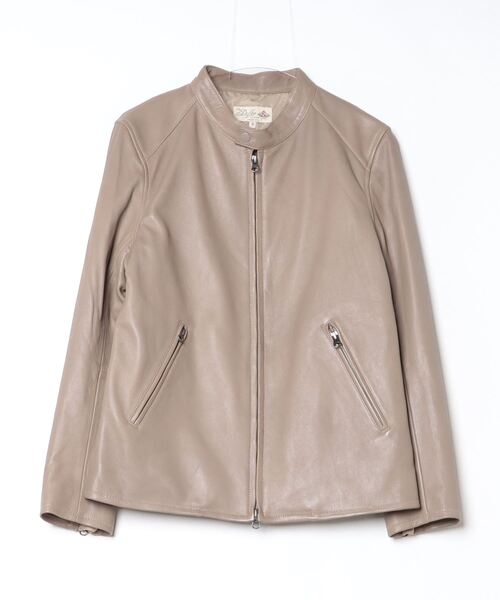 D&G レザー ジャケット ベージュ DOLCE&GABBANA ベージュ レザージャケット