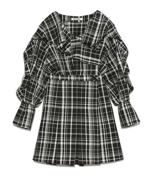 美品　スナイデル　snidel タックミニワンピース　黒 楽天市場】【PRE SALE30%OFF】【即日発送(火曜除く)】SNIDEL