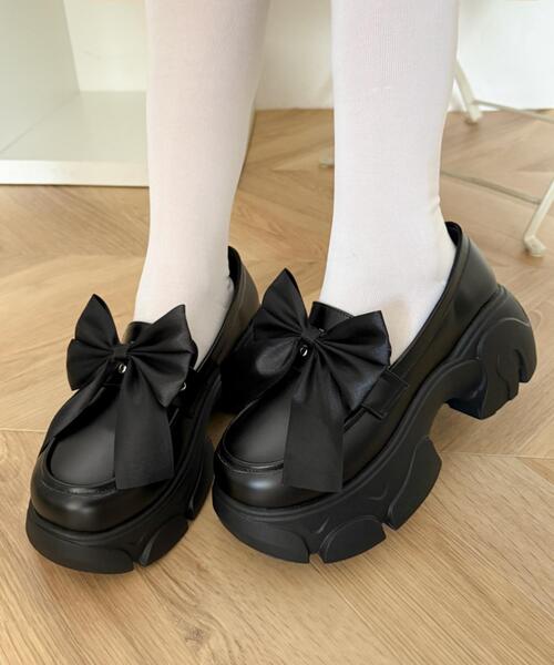WEGO（ウィゴー） ローファー WEGO/2wayリボン厚底ローファー