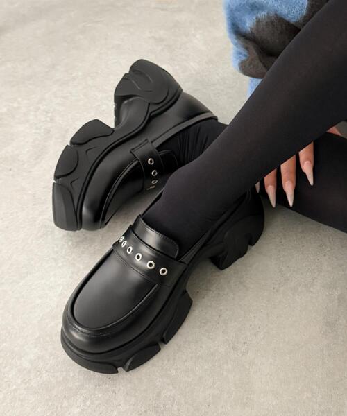 WEGO（ウィゴー） ローファー WEGO/2wayリボン厚底ローファー