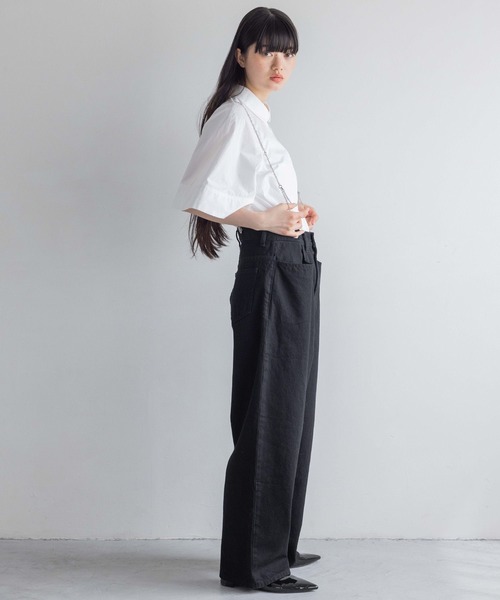 「yuw」 サスペンダー FREE シルバー レディース_画像4