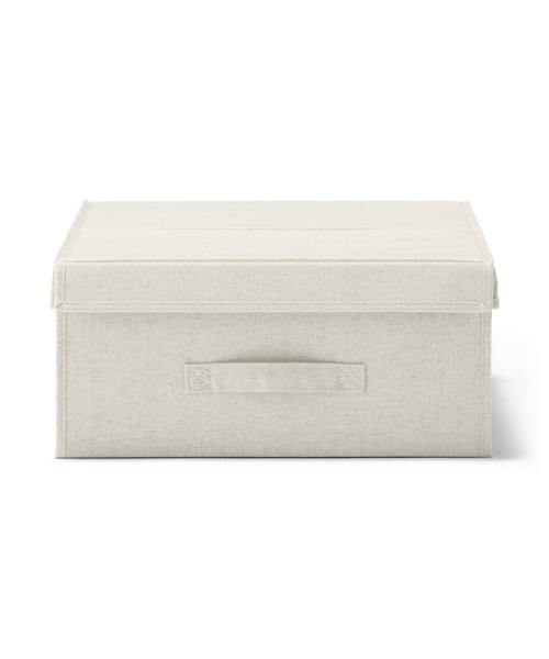 無印良品（MUJI） 収納 ポリエステル麻 布貼りベッド下収納ボックス 約
