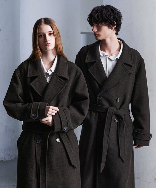 CLEL（クレイル） チェスターコート S チャコールグレー メンズ