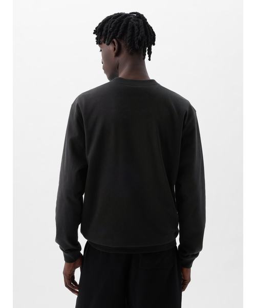 「GAP」 スウェットカットソー X-SMALL ブラック メンズ_画像4