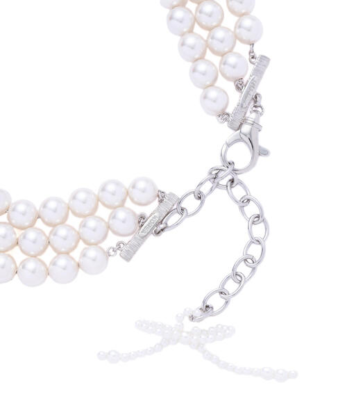 チョーカー MIKSHIMAI/ミクシマイ/ICONIC BEAR PEARL CHOKER メンズ レディースの画像