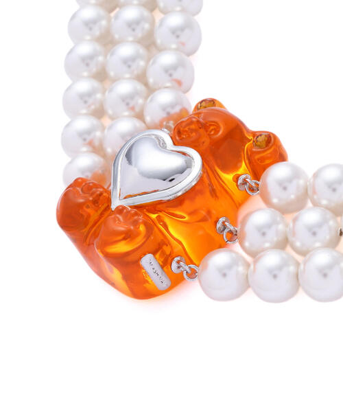 チョーカー MIKSHIMAI/ミクシマイ/ICONIC BEAR PEARL CHOKER メンズ レディースの画像