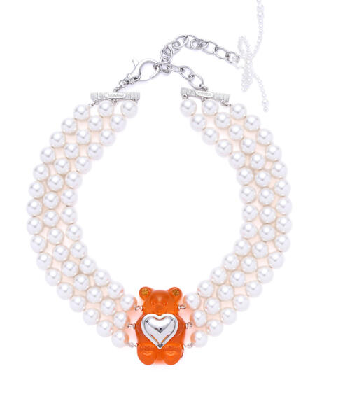 チョーカー MIKSHIMAI/ミクシマイ/ICONIC BEAR PEARL CHOKER メンズ レディースの画像
