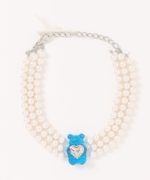 チョーカー MIKSHIMAI/ミクシマイ/ICONIC BEAR PEARL CHOKER メンズ レディースの画像