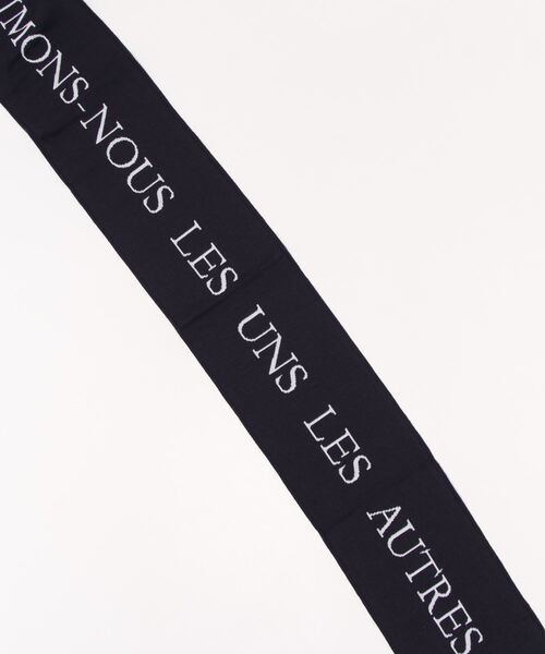 「agnes b.」 マフラー - ネイビー レディース_画像5