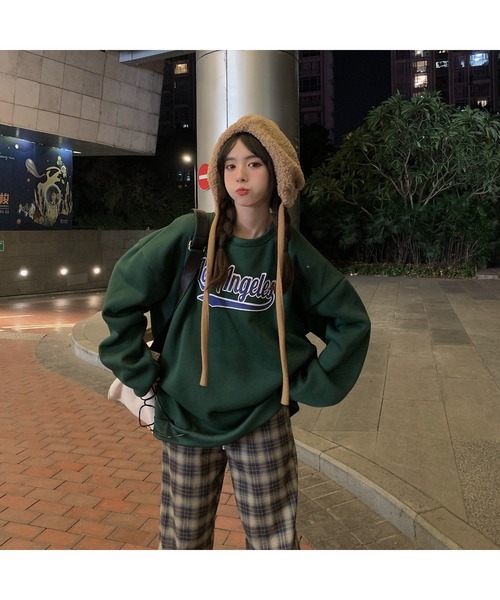 「DEVICE」 スウェットカットソー FREE グリーン メンズ_画像3