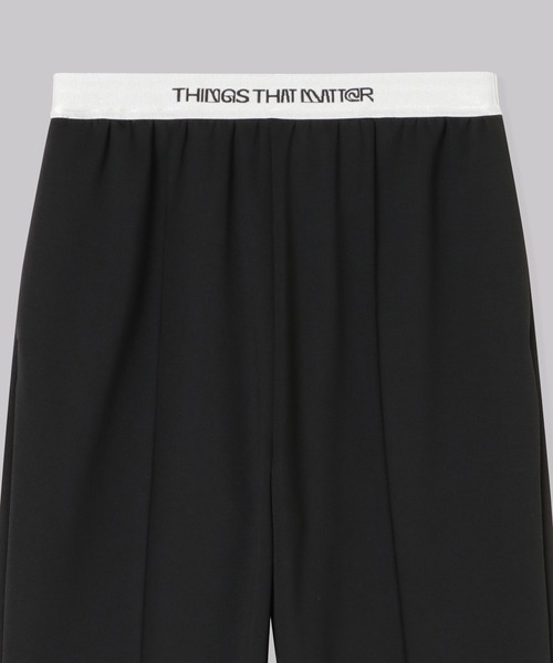 「THINGS THAT MATTER」 イージーパンツ 1 ブラック レディース_画像2