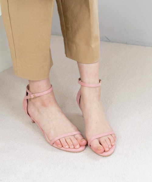 「Launa lea」 ヒールサンダル 25.0cm ライトベージュ レディース_画像2