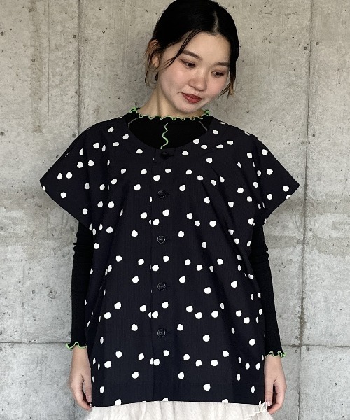「HOGAN RANCH WEAR」 半袖ブラウス 160cm グリーン レディース_画像3