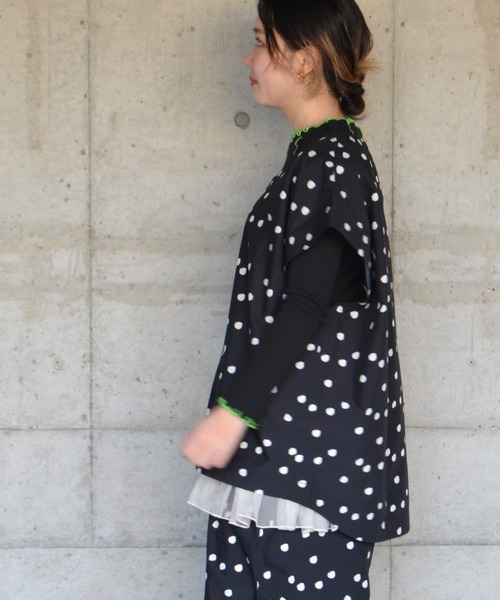 「HOGAN RANCH WEAR」 半袖ブラウス 160cm グリーン レディース_画像4