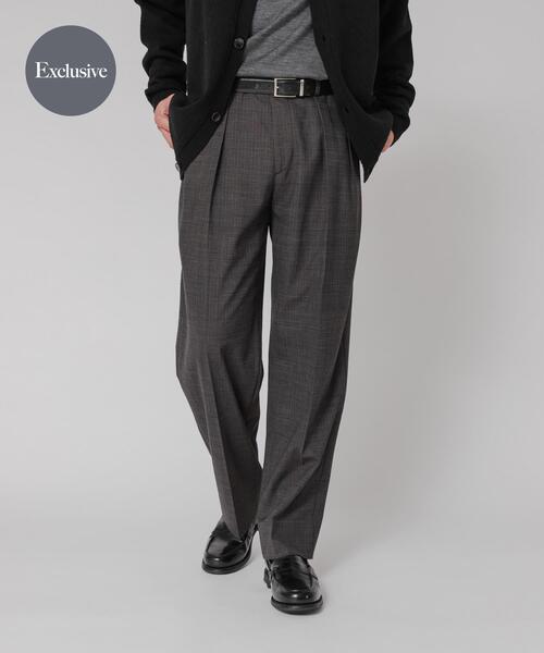 BROOKS BROTHERS ツータックスラックス　グレー 34R BROOKS BROTHERS（ブルックスブラザーズ） ワイドパンツ パンツ BROOKS