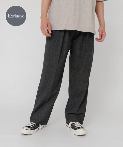 80s90sブルックスブラザーズ ツータックスラックス グレーW32L30USA BROOKS BROTHERS（ブルックスブラザーズ） ワイドパンツ パンツ BROOKS
