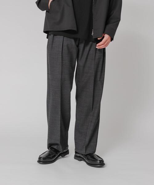 USA製Brooks Brothers ウール ツータック ワイドスラックス35 BROOKS BROTHERS（ブルックスブラザーズ） ワイドパンツ パンツ BROOKS