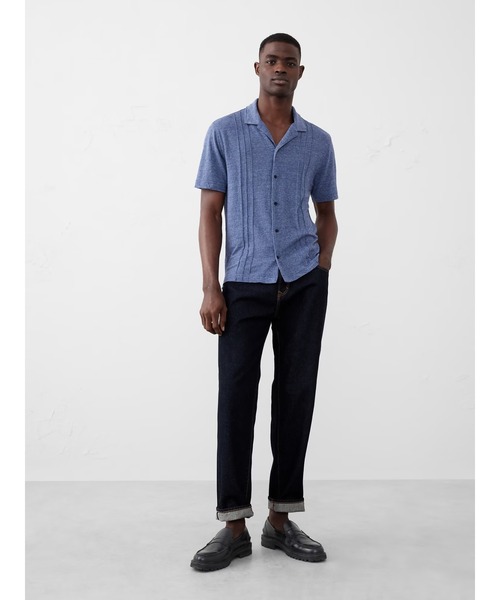 「BANANA REPUBLIC FACTORY STORE」 半袖シャツ X-LARGE ベージュ メンズ_画像4