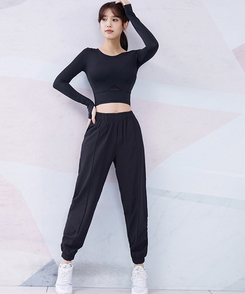 「HYSSHOP」 セットアップ M ブラック レディース_画像2