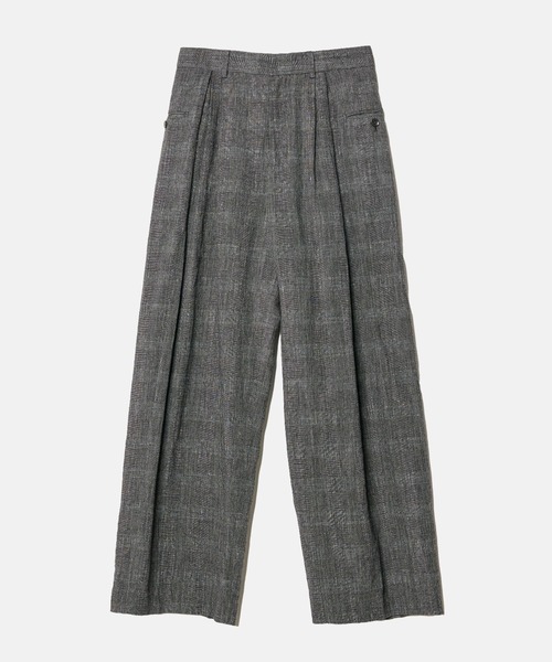 ワイドパンツ パンツ ジャカードタックディテールトラウザー / Jacquard Tuck-Detail Trousers レディースの画像