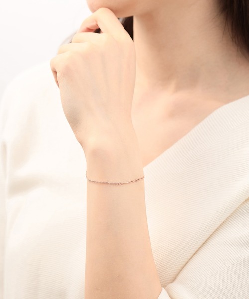 「ESTELLE」 ブレスレット 17cm ピンク レディース_画像3