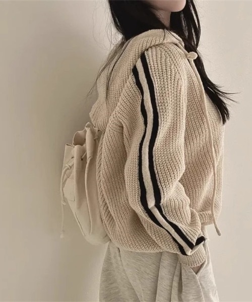 「lilful」 長袖ニット F グレー レディース_画像3