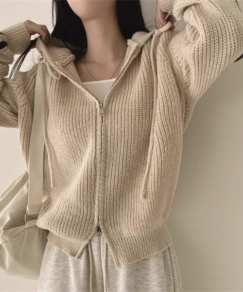 「lilful」 長袖ニット F グレー レディース_画像4