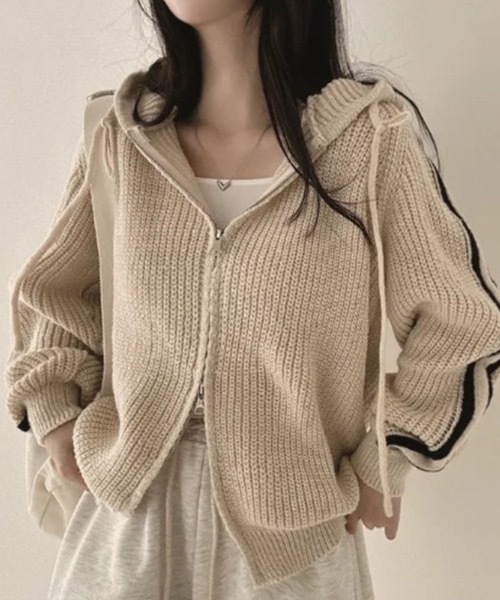 「lilful」 長袖ニット F グレー レディース_画像5