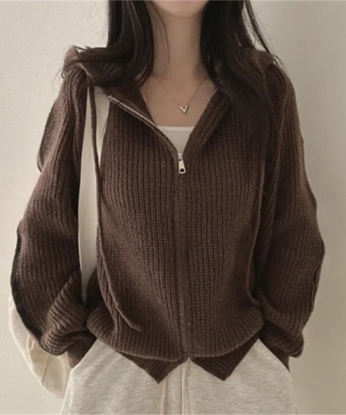 「lilful」 長袖ニット F グレー レディース_画像9