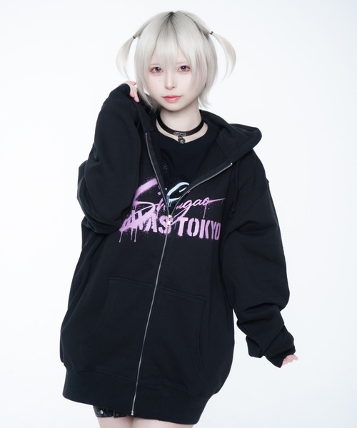 TRAVAS TOKYO（トラバストーキョー） パーカー ×しゅがおコラボZIPPK