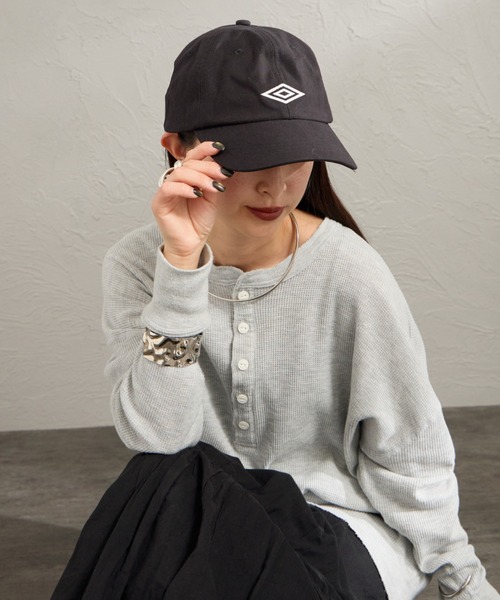 umbro（アンブロ） キャップ 帽子 別注 ワンポイント刺繍ロゴ キャップ