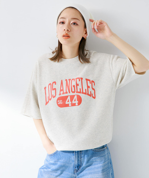 「Champion」 スウェットカットソー MEDIUM ホワイト系その他 レディース_画像2