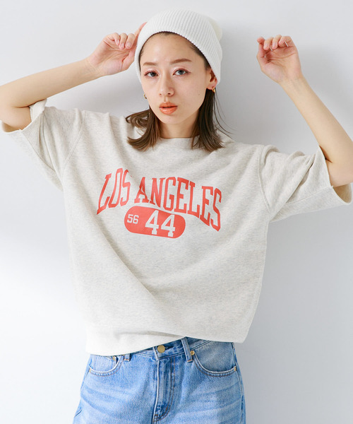 「Champion」 スウェットカットソー MEDIUM ホワイト系その他 レディース_画像5