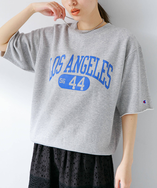 「Champion」 スウェットカットソー MEDIUM ホワイト系その他 レディース_画像8