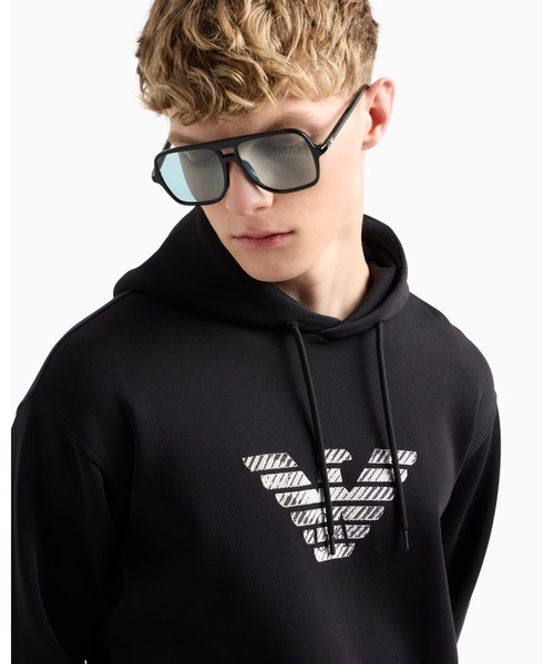 EMPORIO ARMANI 「EMPORIO ARMANI」 プルオーバーパーカー LARGE