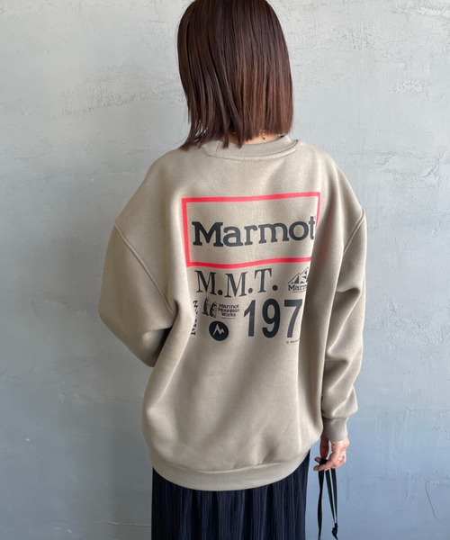 「Marmot」 スウェットカットソー X-LARGE グレー レディース_画像5