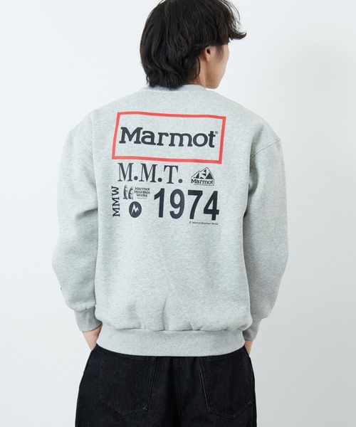「Marmot」 スウェットカットソー X-LARGE グレー レディース_画像6
