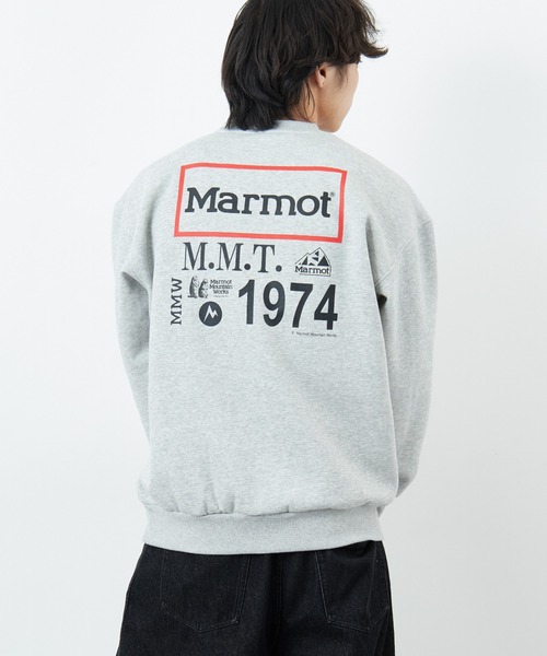 「Marmot」 スウェットカットソー X-LARGE グレー レディース_画像9